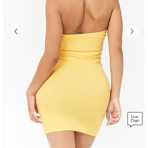 Bodycon yellow dress